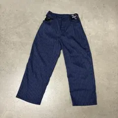 perushu striped wide slacks navyのサムネイル