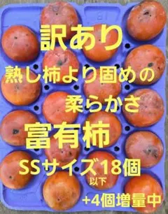 訳あり増量中❗柔やわ熟しより少し固めの柔らかさ　富有柿　SS 以下22個