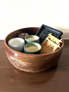 竹中工芸 茶櫃 茶器いれ おひつ けやき杢 けやき - メルカリ