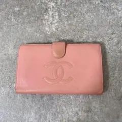 1点限定/CHANEL】シャネル ココマーク キャビアスキン 長財布(がま口