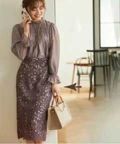 【PROPORTION BODY DRESSING】レースタイトスカート