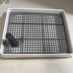 犬用トイレ メッシュトレー ホワイト グレーのサムネイル