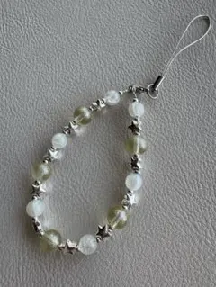 星型ビーズの携帯ストラップ（0321）