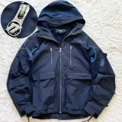 美品 XLサイズ D.TT.K マウンテンパーカー ロゴメタルジップ バイカラー