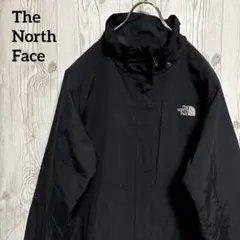 ノースフェイス　ナイロンジャケット　レディースXXL　黒　ブルゾン韓国100古着