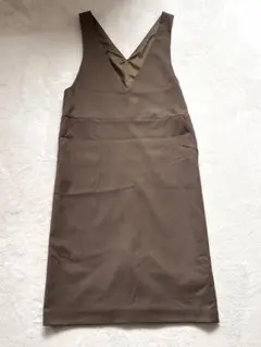 UNITED ARROWS ブラウン Vネックキャミワンピース ブラウン