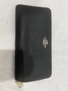 COACH ブラックレザー長財布