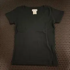【アニエスベー】VネックTシャツ　ブラック　コットン