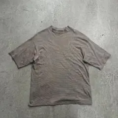 J.S.HOMESTEAD ボーダー モックネックTシャツ 麻混 Lサイズのサムネイル