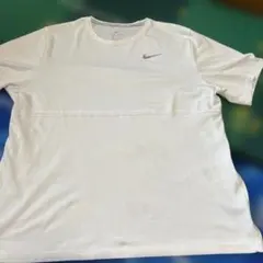 ナイキメッシュ半袖スポーツTシャツNike DRI-FIT ホワイト Tシャツ