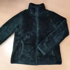 ユニクロ ファーリーフリースジャケット Lサイズ ダークグリーン