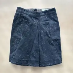 ステラマッカートニー ペイント加工 デニム ミニスカート 36 イタリア製