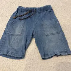 デニムブルー ハーフパンツ