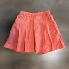 ハッカキッズ　キュロットスカート ショートパンツ スカパン オレンジ　100のサムネイル