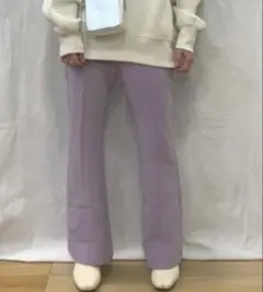 GU カットソーカラーフレアスラックス XL