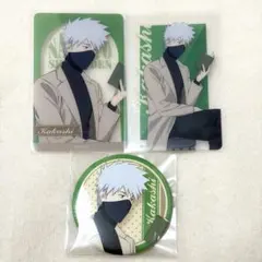 NARUTO 読書 POPUP クリアカード 缶バッジ はたけカカシ