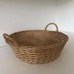 持ち手付き　丸型　ラウンド　バスケット　かご　インテリア　収納