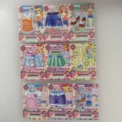 アイカツカード　９枚セット　キュート系
