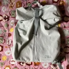 良品】JWアンダーソン リュック バックパック ネイビー×ベージュ 帆布 