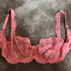 EMPREINTE Thaliaブラジャー　ワイヤー　総レース　リボン　コーラル