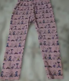 ユニクロ レギンス 100cm キッズ　スヌーピー　ピンク