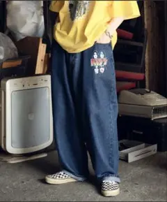 KISS デニムパンツ ワイドシルエット
