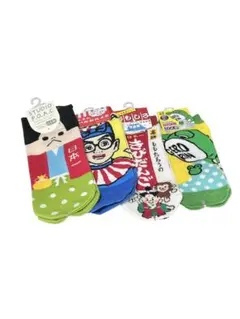 STUDIO P.O.A. 日本キャラクターソックス 4足セット