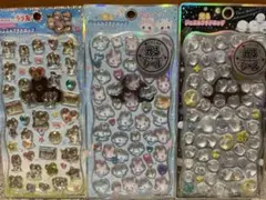 （正規品）ストーン付き　ジュエルプチドロップステッカー　3枚セット！