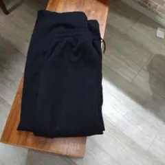 UNIQLOC ブラック スウェットワイドパンツ