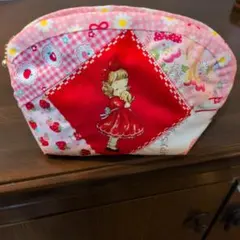 ハンドメイド パッチワーク カラフルポーチ
