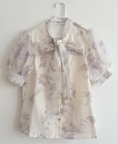 CLANE＃SHEER FLOWER SHORT SLEEVE SHIRTS CLANE SHEER FLOWER SHORT SLEEVE SHIRTS - メルカリ