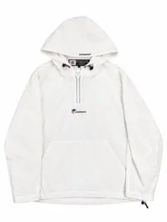 CHARI&CO ナイロン アノラックパーカー ハーフジップ ホワイト XL