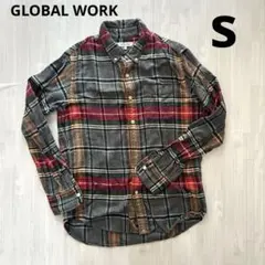 GLOBAL WORK ネルシャツ Sサイズ