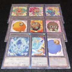 遊戯王 水晶機巧 霊魂鳥 クリボー 羊 カバー トークン 9枚セット