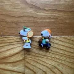 スヌーピー テニス アメフトボール フィギュアキーホルダー