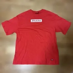 Dickies ボックスロゴ Tシャツ レッド Mサイズ　中古品のサムネイル