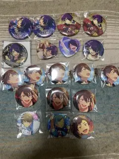 あんさんぶるスターズ 缶バッジ 仙石忍 守沢千秋 高峯翠 深海奏汰 南雲鉄虎