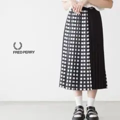 FredPerry フレッドペリー　チェック柄　プリーツスカート FRED PERRY Panelled Skirt チェック柄 プリーツスカート - メルカリ