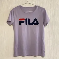 FILA Tシャツ ライトパープル ロゴ 半袖 トップス M