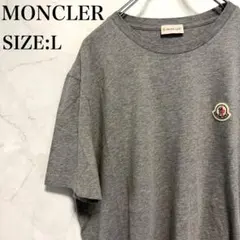 ​【美品/希少XL】モンクレール 立体フェルトロゴ Tシャツ ベージュ グレー 美品/希少XL】モンクレール 立体フェルトロゴ Tシャツ ベージュ グレー