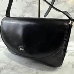 BALLY バリー イタリア製 本革 レザー スクエア型 ショルダーバッグ 黒