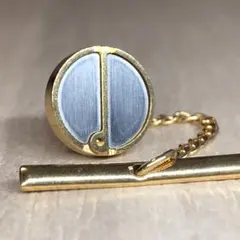 dunhill ゴールド シルバー 円形 ネクタイピン タイタック
