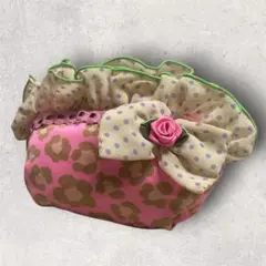 TUNIC フリル シェル柄ポーチ