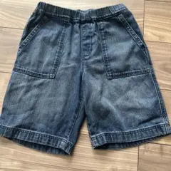 ユニクロ　デニムハーフパンツ　140