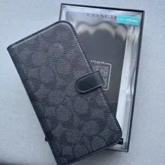 未開封COACH iPhone SE2,SE3/8/7 手帳型ケース ブラック - メルカリ