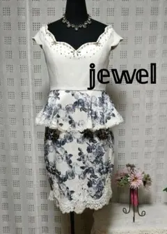 JEWELSペプラムドッキングワンピース パーティードレス