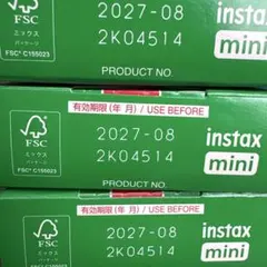 FUJIFILM instax mini インスタントフィルム 10枚入×3個