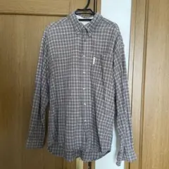 Columbia 長袖シャツ M ブラウン系チェック