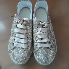 ケイトスペード Kedsコラボラメスニーカー20cm - メルカリ