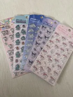 正規品▶︎キャンドゥ サンリオ ぷくっとシール 5種 セット